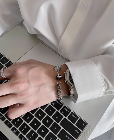 OH B&W Planet Stones Bracelet-korean-fashion-Bracelet-OH Atelier-OH Garments