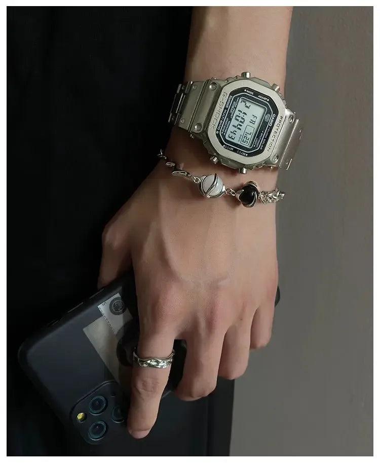 OH B&W Planet Stones Bracelet-korean-fashion-Bracelet-OH Atelier-OH Garments