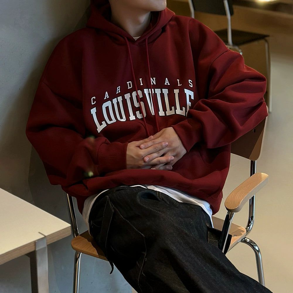 OH Cardinal Louisville Text Hoodie-korean-fashion-Hoodie-OH Atelier-OH Garments