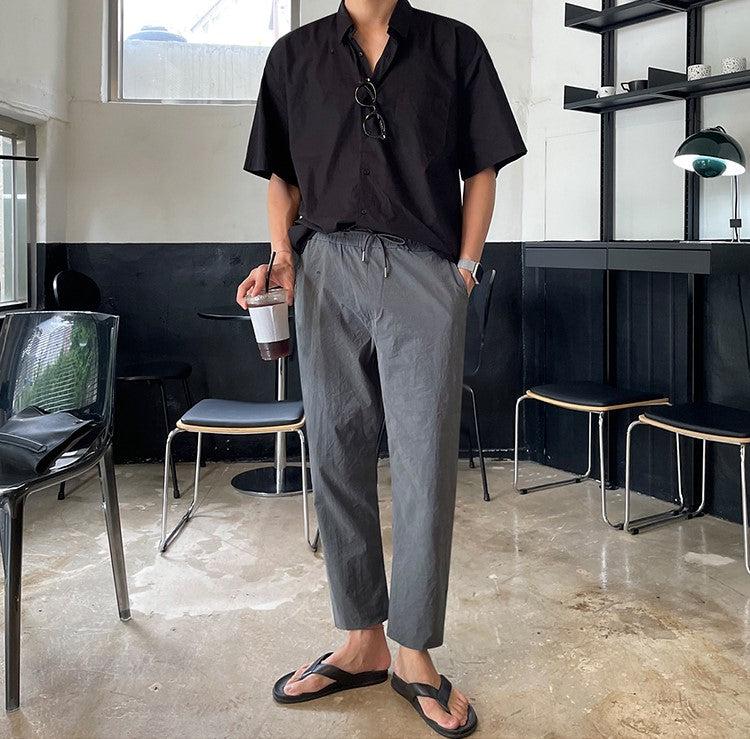 OH Casual Ankle Length Pants-korean-fashion-Pants-OH Atelier-OH Garments