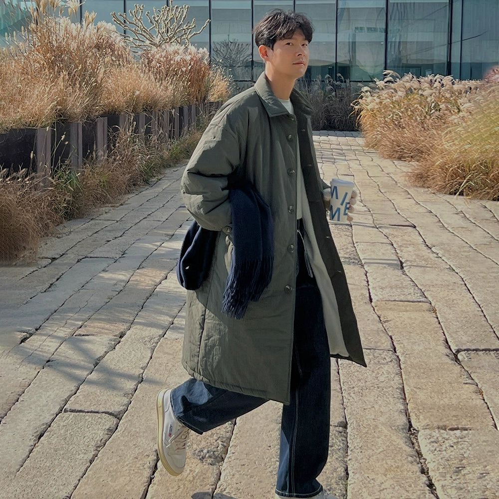 OH Casual Puffer Long Coat-korean-fashion-Long Coat-OH Atelier-OH Garments