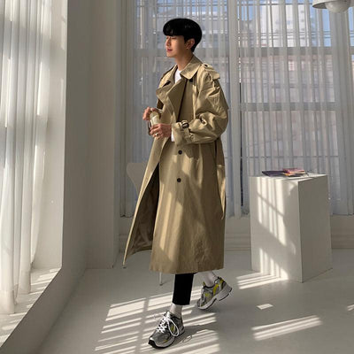 OH Classic Strap Detail Trench Coat-korean-fashion-Long Coat-OH Atelier-OH Garments