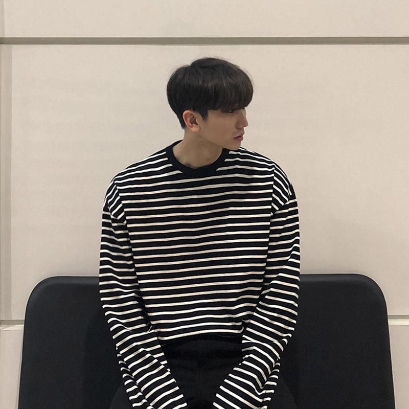 OH Classic Stripes Long Sleeve T-Shirt-korean-fashion-T-Shirt-OH Atelier-OH Garments