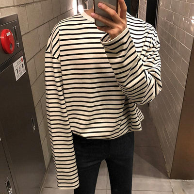 OH Classic Stripes Long Sleeve T-Shirt-korean-fashion-T-Shirt-OH Atelier-OH Garments