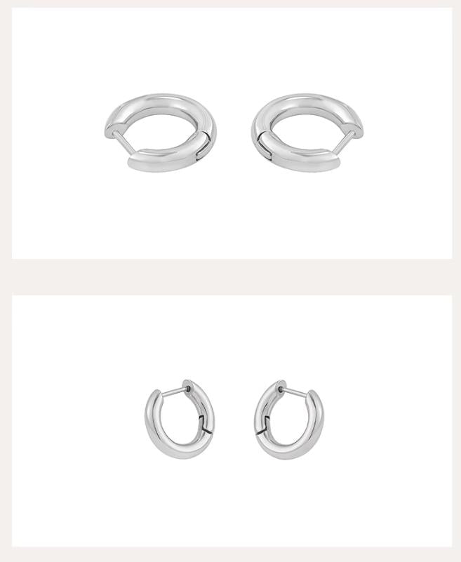 OH Classic Thick Hoop Earrings-korean-fashion-Earrings-OH Atelier-OH Garments