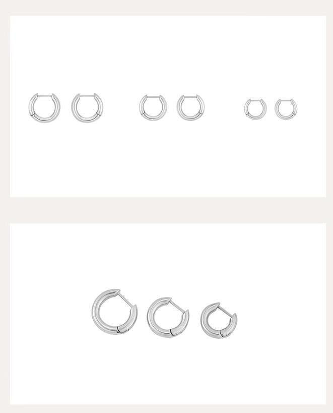 OH Classic Thick Hoop Earrings-korean-fashion-Earrings-OH Atelier-OH Garments