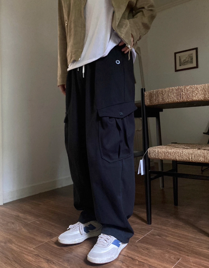 OH Comfty Cargo Sweatpants-korean-fashion-Pants-OH Atelier-OH Garments