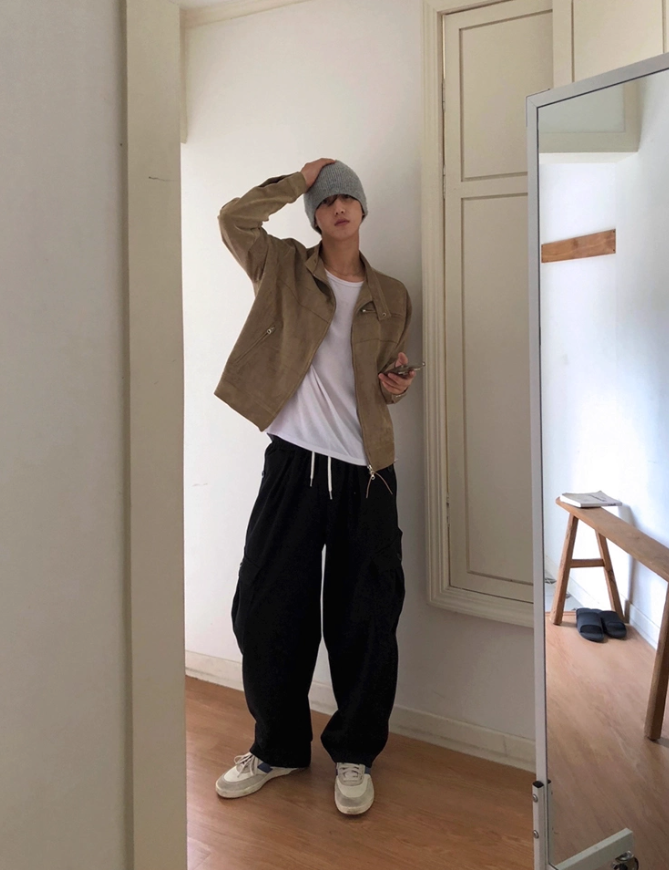 OH Comfty Cargo Sweatpants-korean-fashion-Pants-OH Atelier-OH Garments