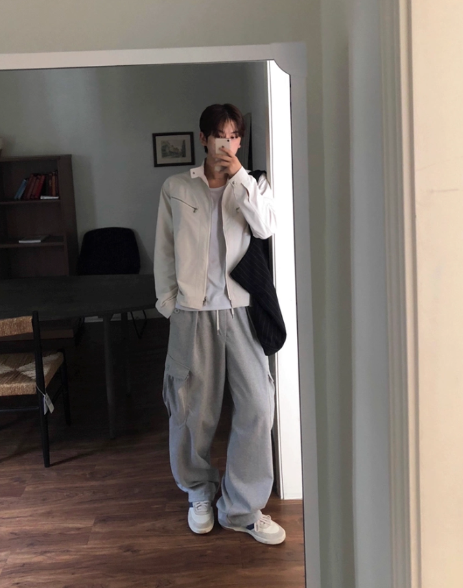 OH Comfty Cargo Sweatpants-korean-fashion-Pants-OH Atelier-OH Garments