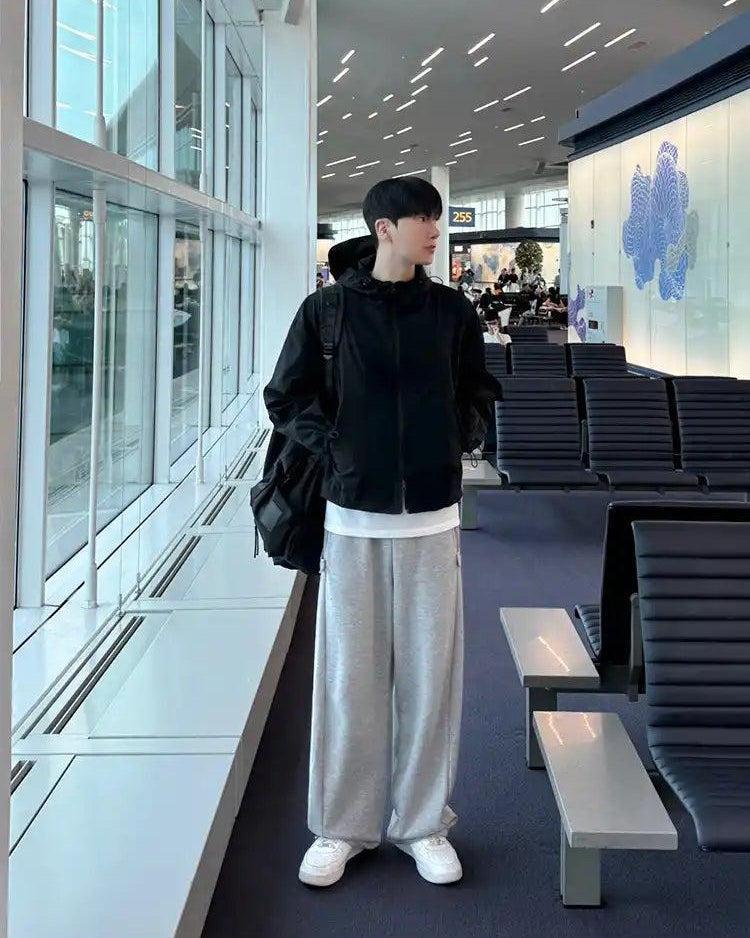 OH Comfy Side Strapped Sweatpants-korean-fashion-Pants-OH Atelier-OH Garments