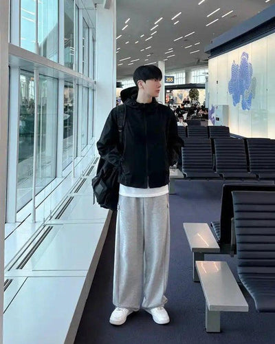 OH Comfy Side Strapped Sweatpants-korean-fashion-Pants-OH Atelier-OH Garments