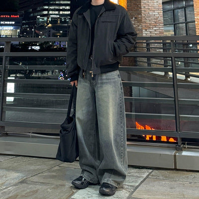 OH Contrast Dual-End Zipped Jacket-korean-fashion-Jacket-OH Atelier-OH Garments