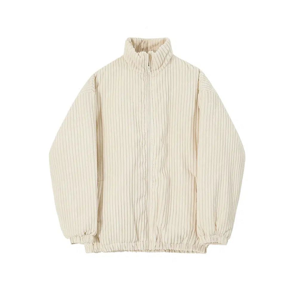 OH Corduroy Casual Zipped Jacket-korean-fashion-Jacket-OH Atelier-OH Garments