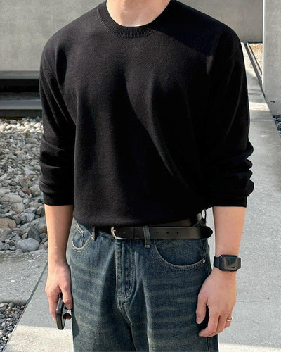 OH Cozy Ribbed Hem Sweater-korean-fashion-Sweater-OH Atelier-OH Garments