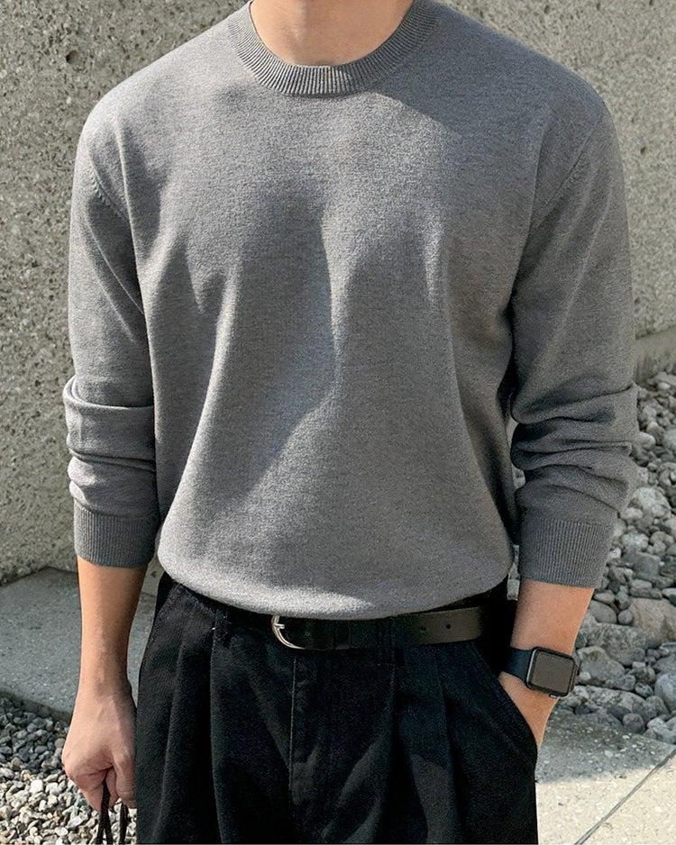 OH Cozy Ribbed Hem Sweater-korean-fashion-Sweater-OH Atelier-OH Garments