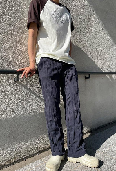 OH Crumpled Texture Drawstring Pants-korean-fashion-Pants-OH Atelier-OH Garments