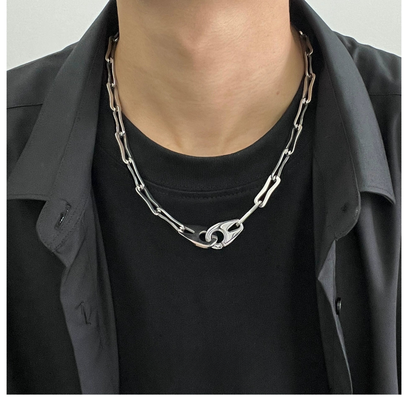 OH Double Buckle Necklace-korean-fashion-Necklace-OH Atelier-OH Garments