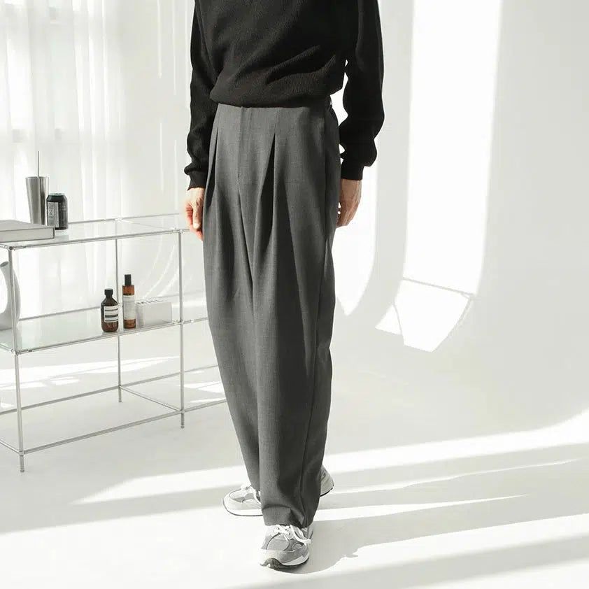 OH Drapey Casual Bootcut Pants-korean-fashion-Pants-OH Atelier-OH Garments