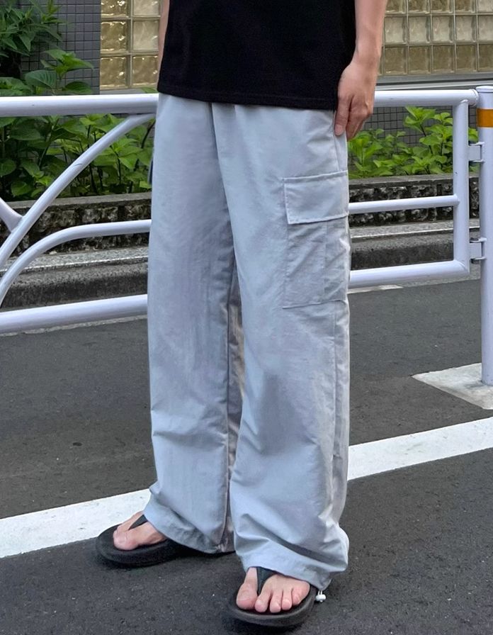 OH Drawcord Wide Cargo Pants-korean-fashion-Pants-OH Atelier-OH Garments