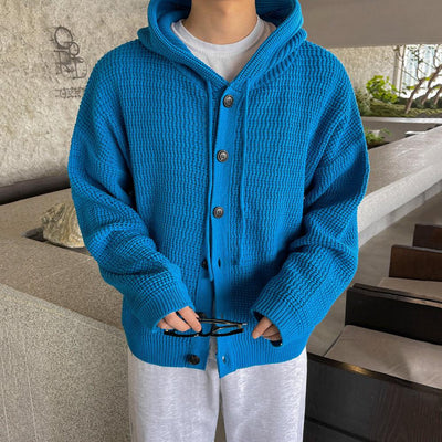 OH Drawstring Button-Up Knit Jacket-korean-fashion-Jacket-OH Atelier-OH Garments