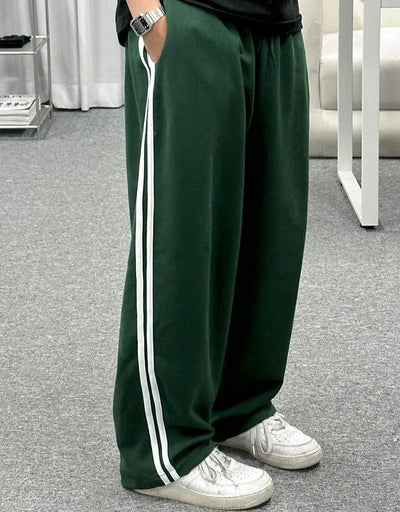 OH Drawstring Side Lines Sweatpants-korean-fashion-Pants-OH Atelier-OH Garments