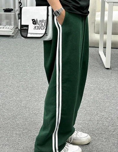 OH Drawstring Side Lines Sweatpants-korean-fashion-Pants-OH Atelier-OH Garments