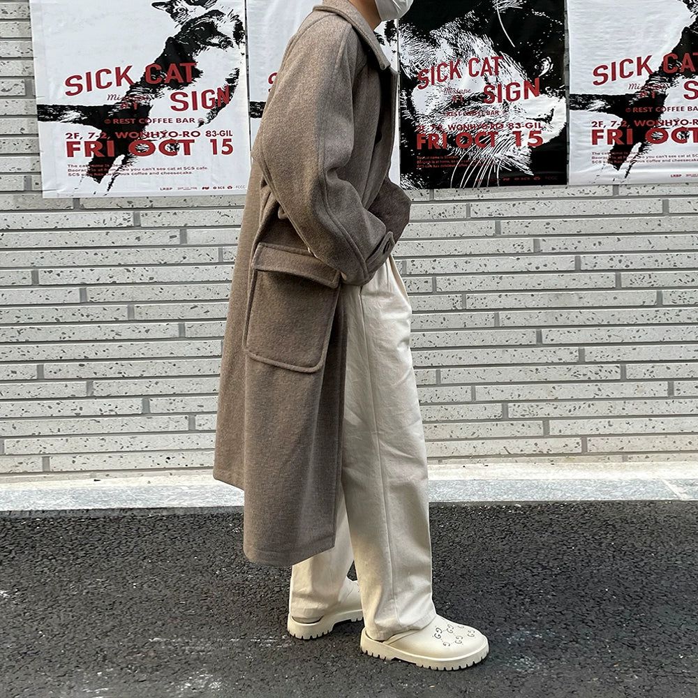 OH Drop Shoulder Long Coat-korean-fashion-Long Coat-OH Atelier-OH Garments