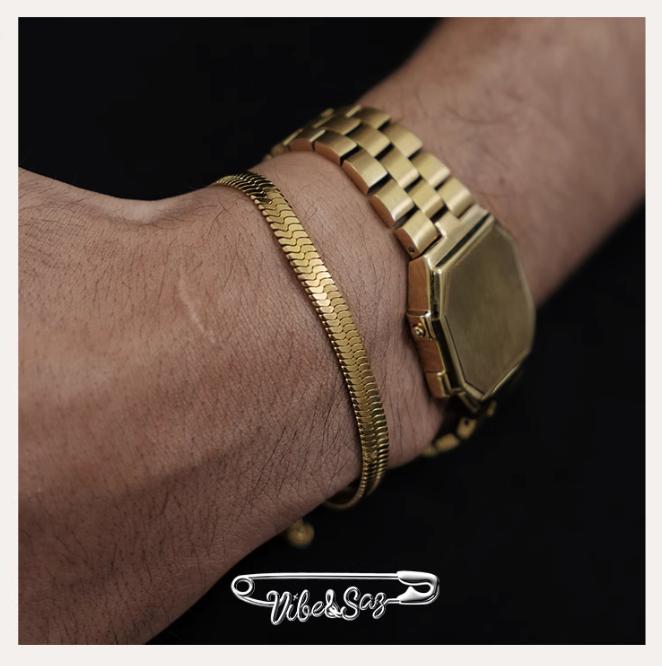OH Electroplated Gold Stylish Bracelet-korean-fashion-Bracelet-OH Atelier-OH Garments