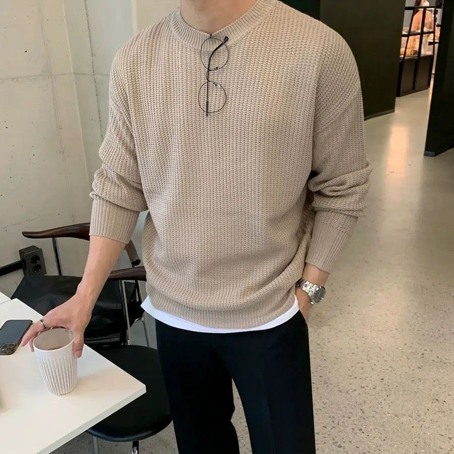 OH Essential Round Neck Sweater-korean-fashion-Sweater-OH Atelier-OH Garments