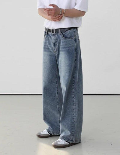 OH Faded Thigh Regular Jeans-korean-fashion-Jeans-OH Atelier-OH Garments