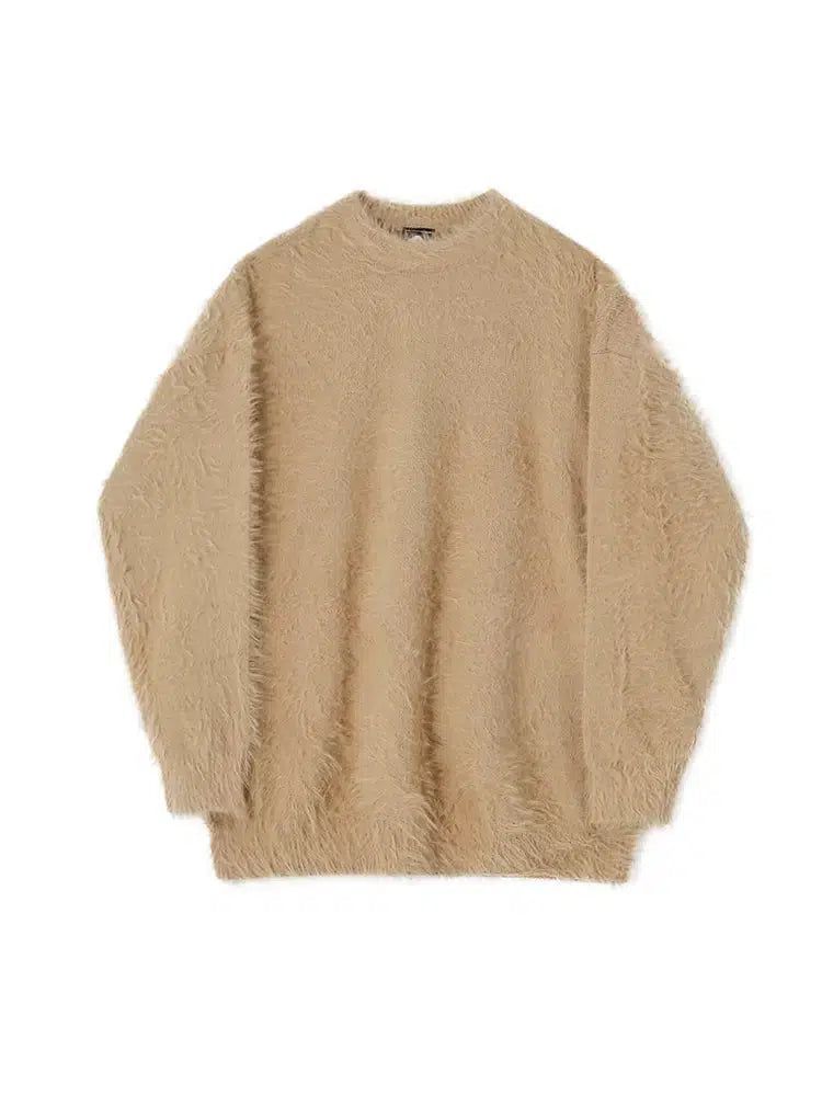 OH Fuzzy Solid Color Sweater-korean-fashion-Sweater-OH Atelier-OH Garments