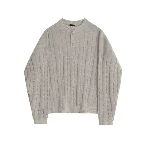 OH Henry Collar Twisted Sweater-korean-fashion-Sweater-OH Atelier-OH Garments