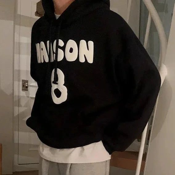 OH Maison 8 Drawstring Hoodie-korean-fashion-Hoodie-OH Atelier-OH Garments