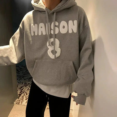 OH Maison 8 Drawstring Hoodie-korean-fashion-Hoodie-OH Atelier-OH Garments