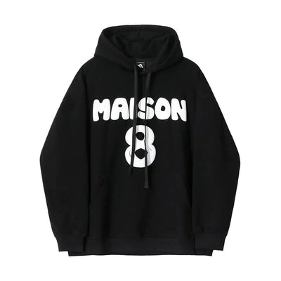 OH Maison 8 Drawstring Hoodie-korean-fashion-Hoodie-OH Atelier-OH Garments