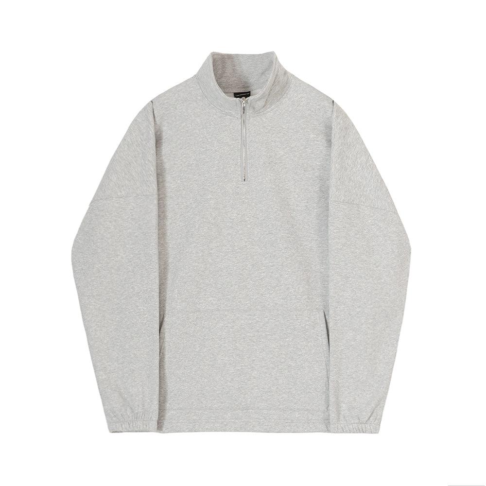 OH Minimal Ruched Cuff Half-Zip-korean-fashion-Half-Zip-OH Atelier-OH Garments