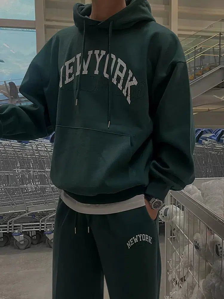 OH New York Worldwide Hoodie & Sweatpants Set-korean-fashion-Clothing Set-OH Atelier-OH Garments