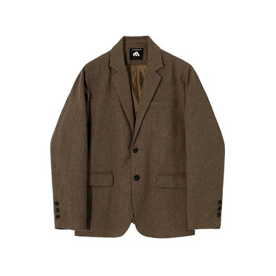 OH Notch Lapel Textured Blazer-korean-fashion-Blazer-OH Atelier-OH Garments