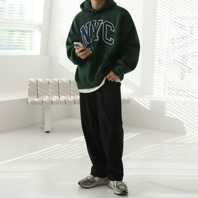 OH NYC Text Drawstring Hoodie-korean-fashion-Hoodie-OH Atelier-OH Garments