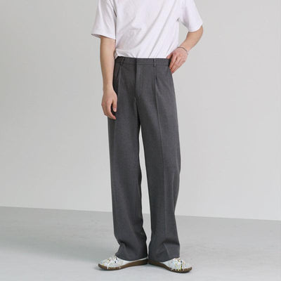 OH Office Loose Pleated Pants-korean-fashion-Pants-OH Atelier-OH Garments