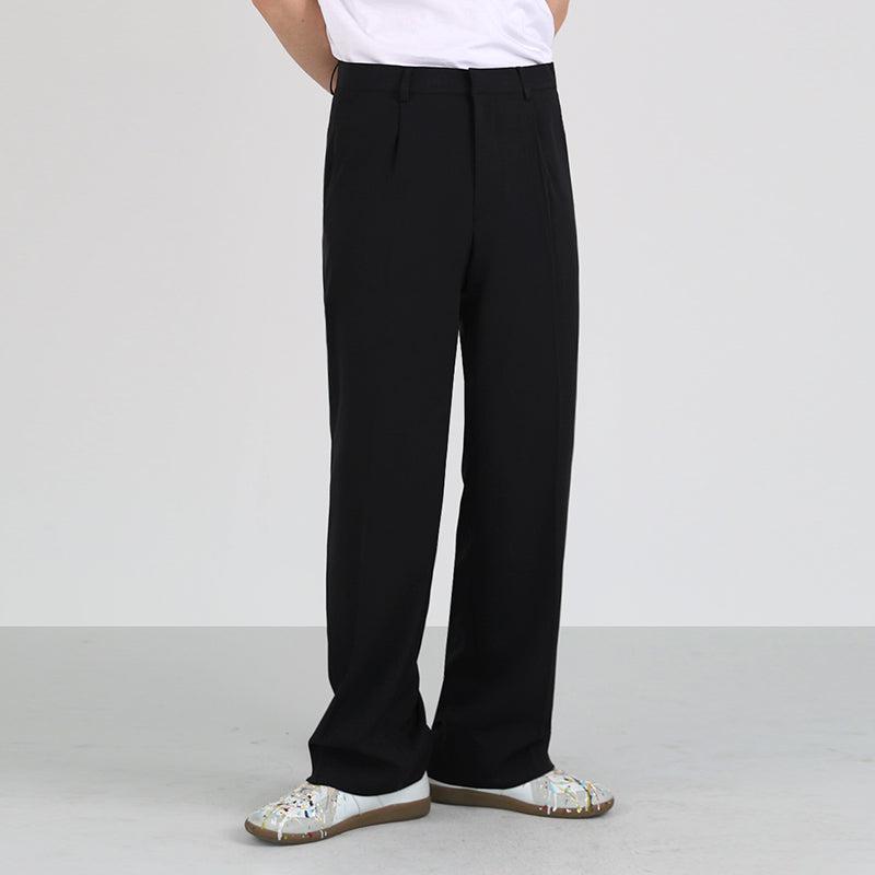 OH Office Loose Pleated Pants-korean-fashion-Pants-OH Atelier-OH Garments