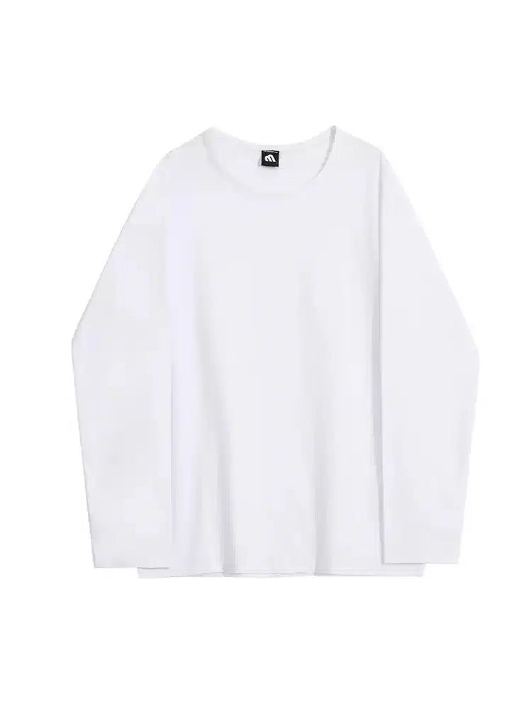 OH Plain Cozy Fit Long Sleeve T-Shirt-korean-fashion-T-Shirt-OH Atelier-OH Garments