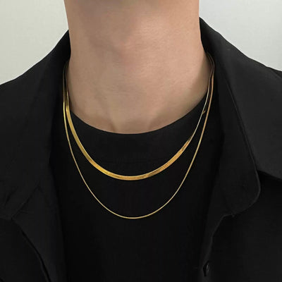 OH Plain Double Layered Necklace-korean-fashion-Necklace-OH Atelier-OH Garments
