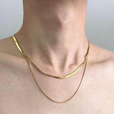 OH Plain Double Layered Necklace-korean-fashion-Necklace-OH Atelier-OH Garments