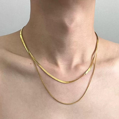 OH Plain Double Layered Necklace-korean-fashion-Necklace-OH Atelier-OH Garments