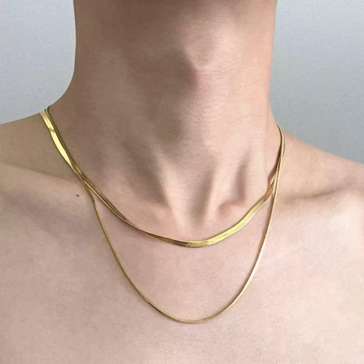 OH Plain Double Layered Necklace-korean-fashion-Necklace-OH Atelier-OH Garments