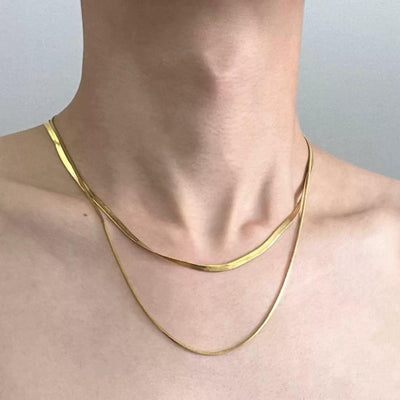 OH Plain Double Layered Necklace-korean-fashion-Necklace-OH Atelier-OH Garments