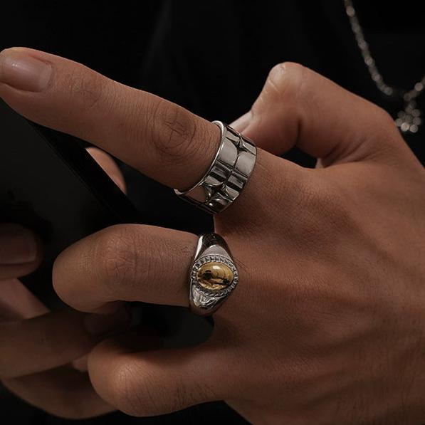 OH Polished Golden Pebble Ring-korean-fashion-Ring-OH Atelier-OH Garments
