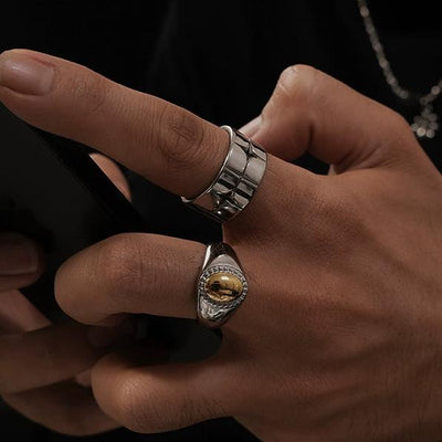 OH Polished Golden Pebble Ring-korean-fashion-Ring-OH Atelier-OH Garments