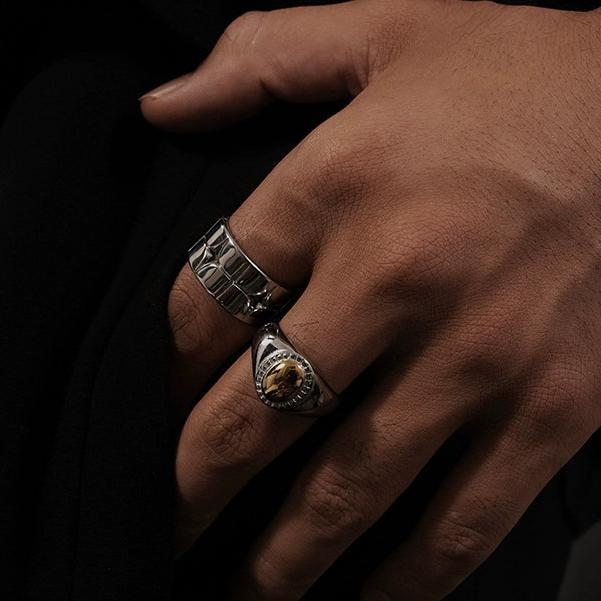 OH Polished Golden Pebble Ring-korean-fashion-Ring-OH Atelier-OH Garments